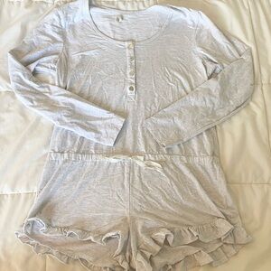 UGG One Piece Pajama Long Sleeve and Shorts